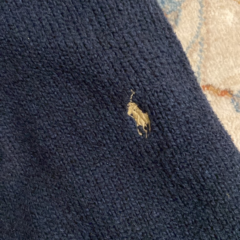 Vintage Ralph Lauren Quarterzip Knit Sweater Size M - Picture 3 of 5